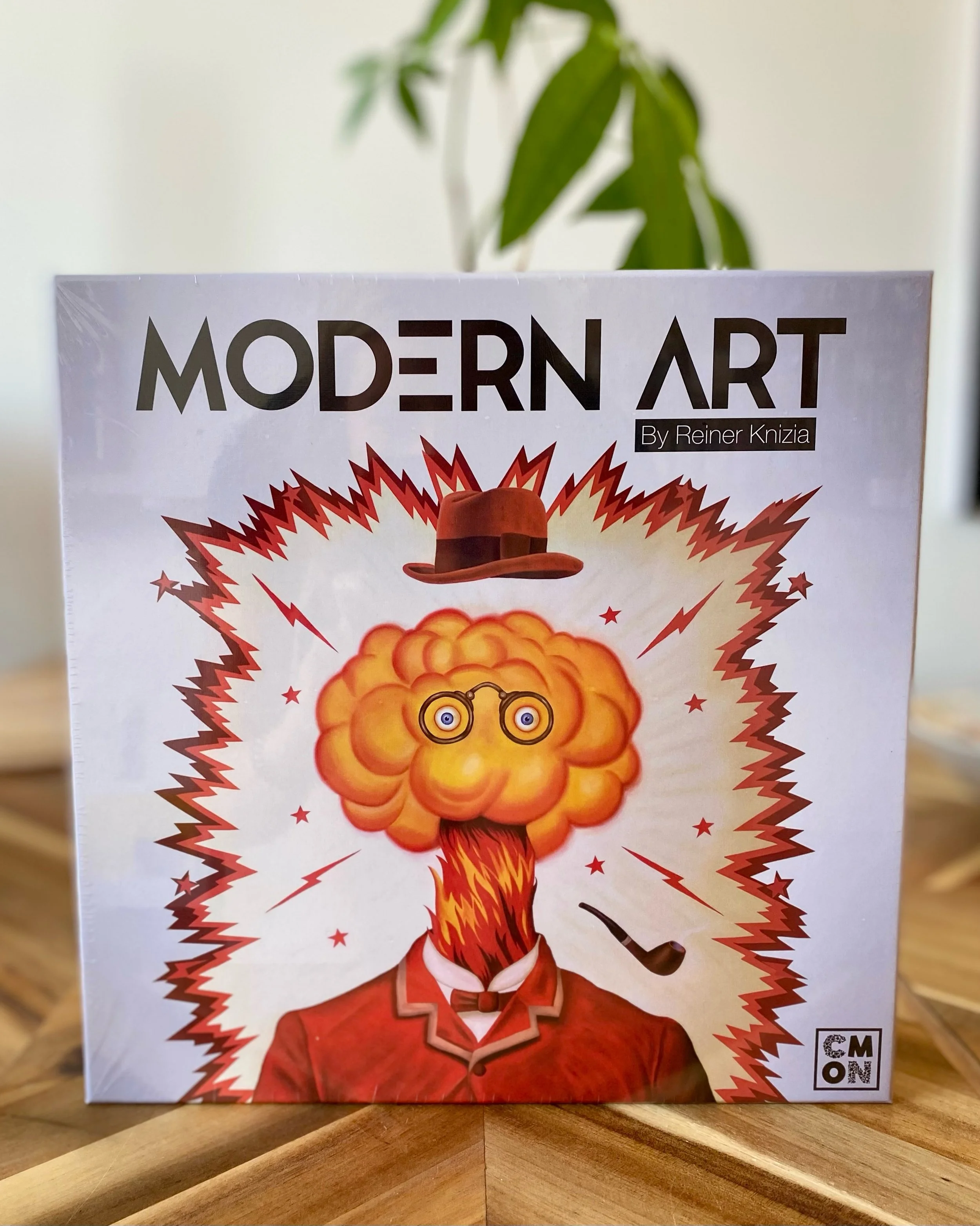 Have you played Modern Art? 🎨 An art game in an art store... how fitting am I right! Buy, sell, and bid on paintings to make the most money. Grab the wooden auction hammer and see if you&rsquo;ve got what it takes! 🔨