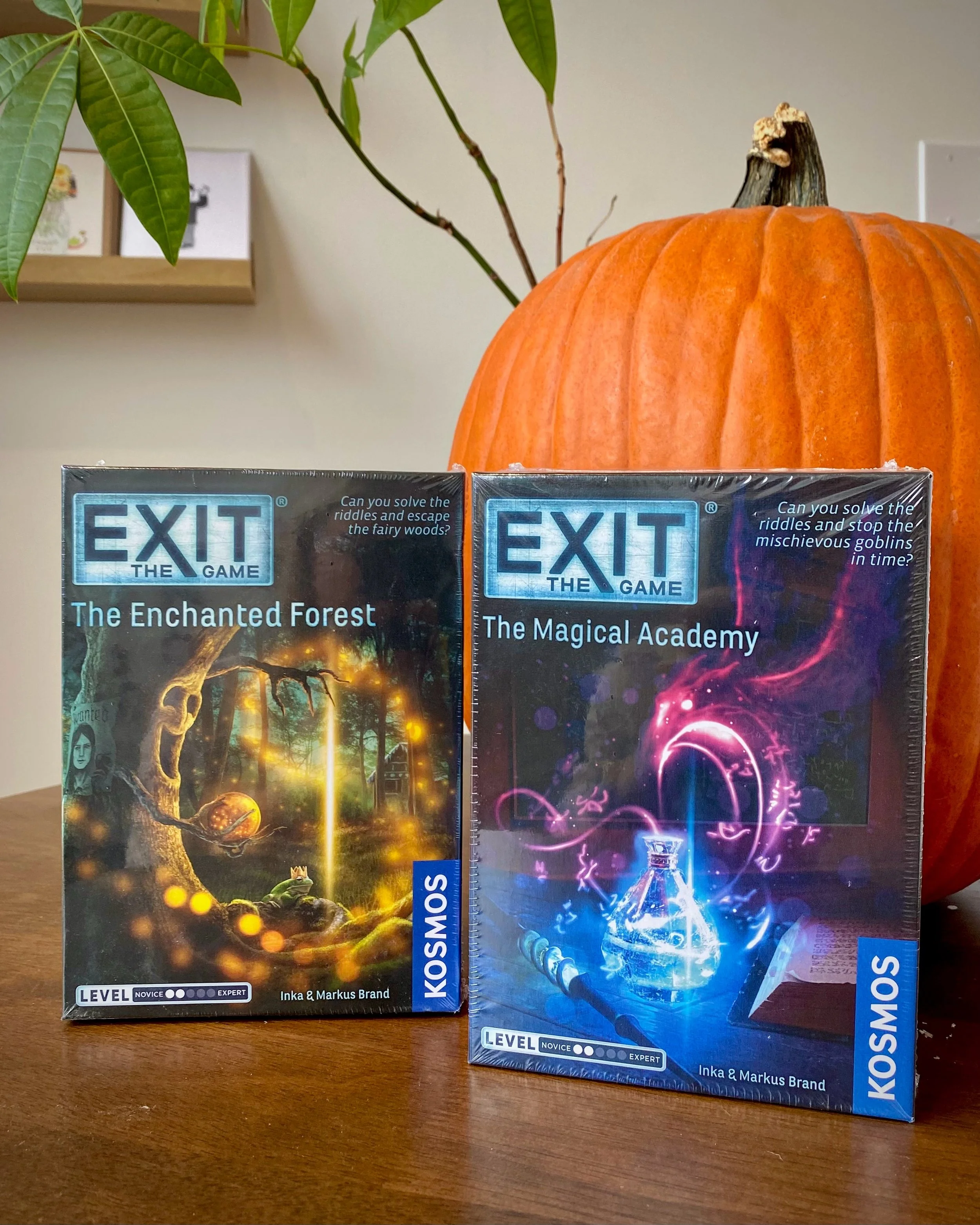 🍂 Happy October! ICYMI- EXIT games have hit the shelves. These award-winning, at-home escape room board games are perfect for a spooky fall evening. Can you escape?