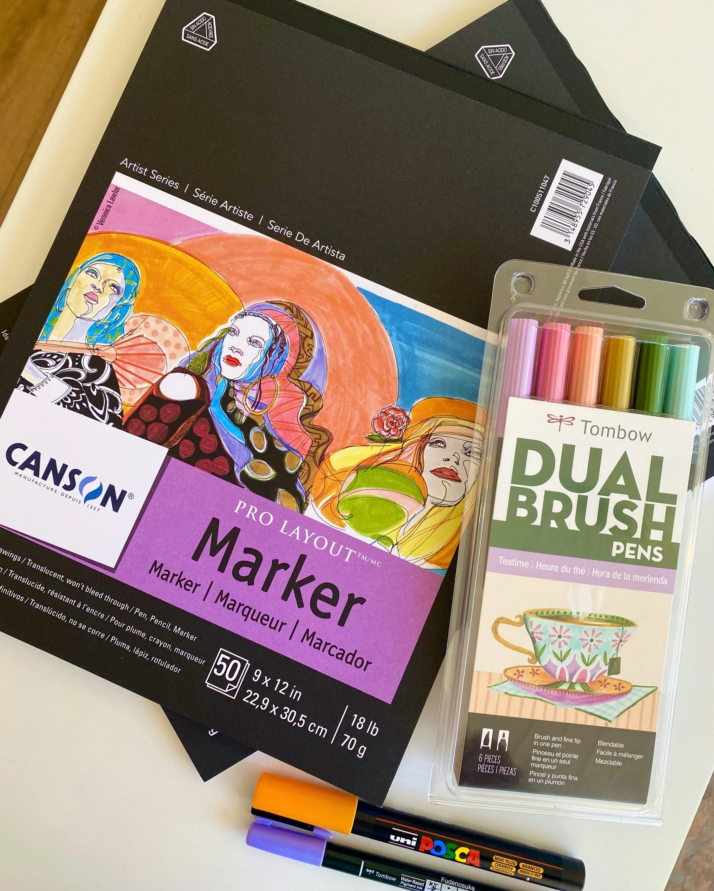 The perfect canvas to make your mark(er)! 🖊️🫟

Canson&rsquo;s Pro Layout Marker Paper makes the perfect pair for your pens, pencils, and markers. Plus, come check out new Tombow Fudenosuke soft tip brush pens, Dual Brush pens, Posca&rsquo;s, and mo