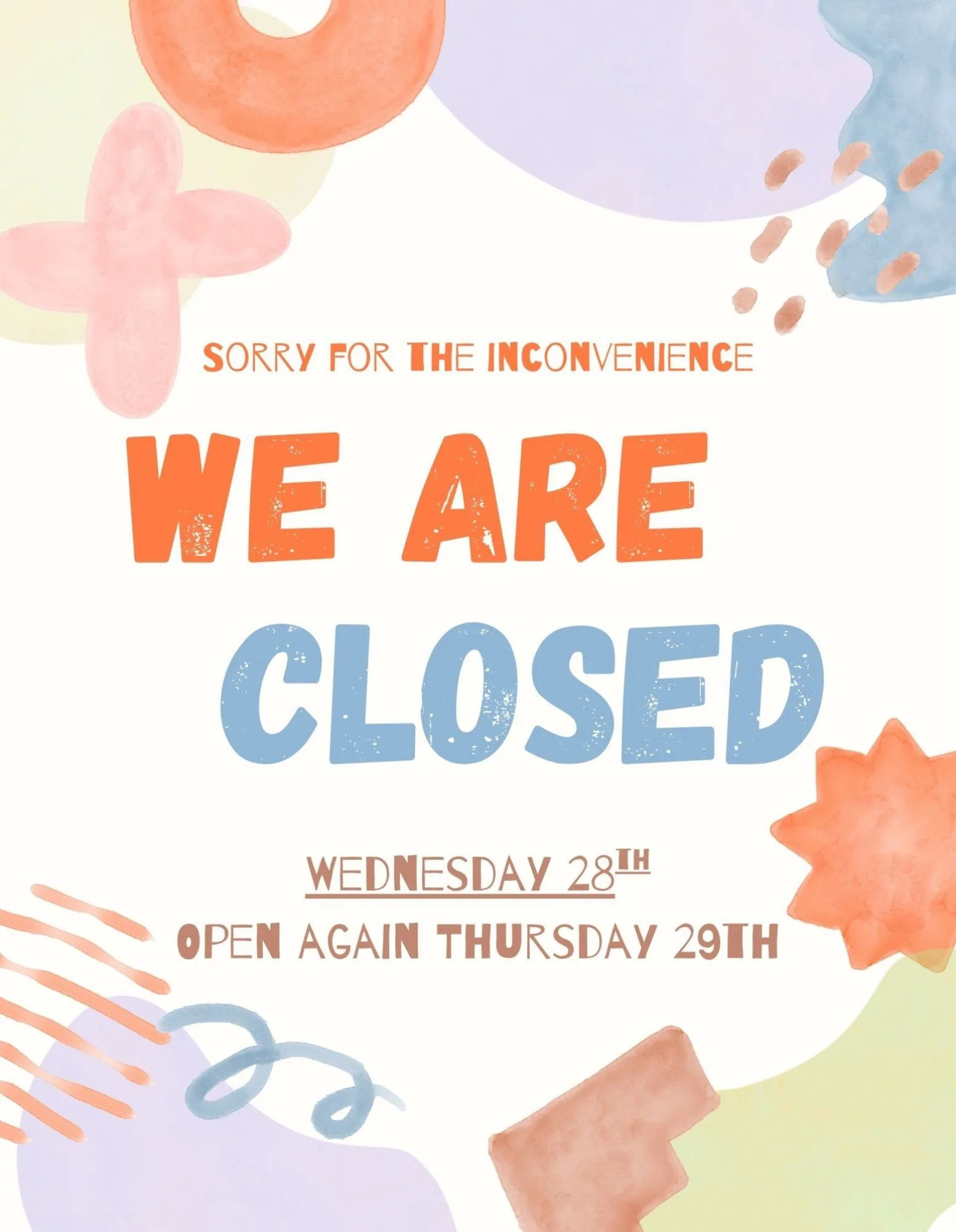 ✨Store update✨

Closed tomorrow, open again on Thursday! Sorry for the inconvenience, friends🫶🏻

Ps, costumes ready for Saturday?👻
