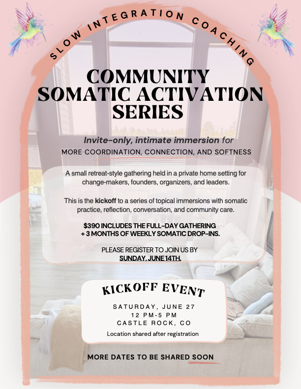 Kickoff Somatic Activation Immersion