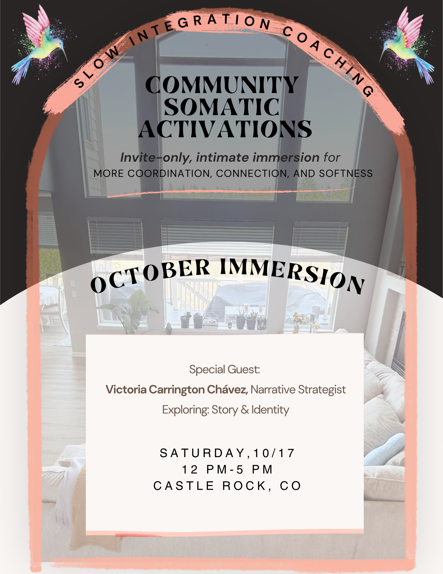 October Somatic Immersion (Register by October 13th)