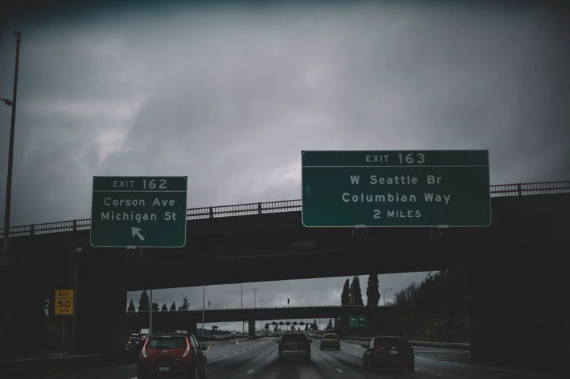 Driving to Seattle Washington