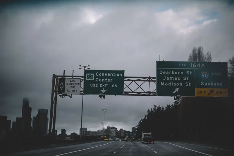 Driving to Seattle Washington