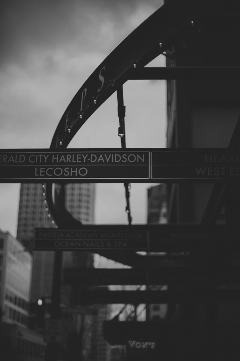 Seattle Washington street signage
