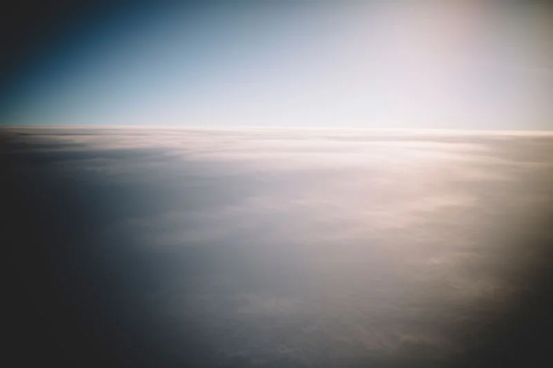 Watching the sunrise from the sky