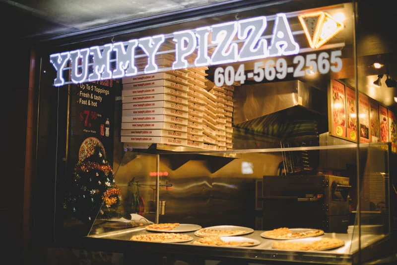 Yummy Pizza West End Vancouver BC