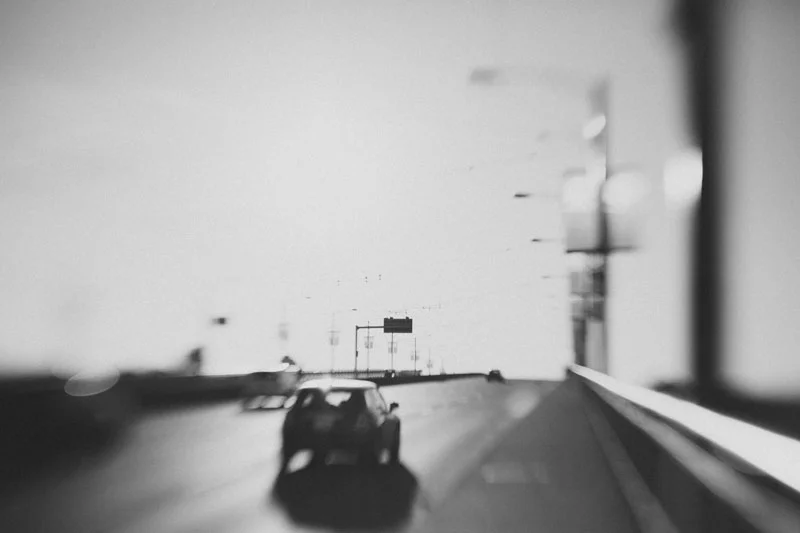 Lensbaby photography of Vancouver's Granville bridge