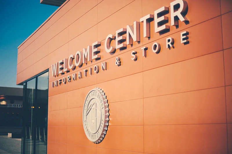 Golden Gate Welcome Center Signage
