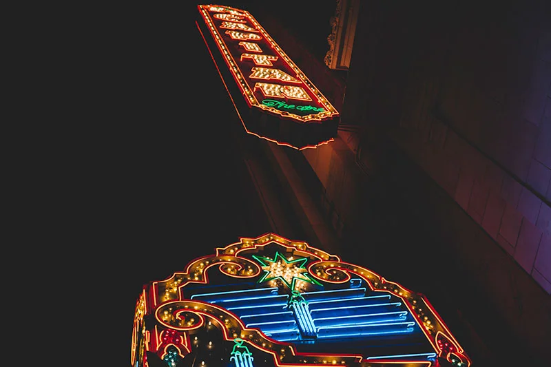 Downtown Hollywood signage photography