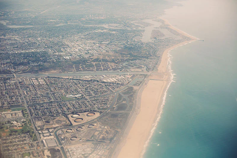 California skies: Flying over California