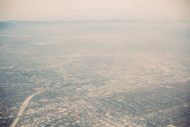 California skies: Flying over California