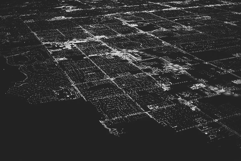 Night Aerial Views: San Francisco to Las Vegas