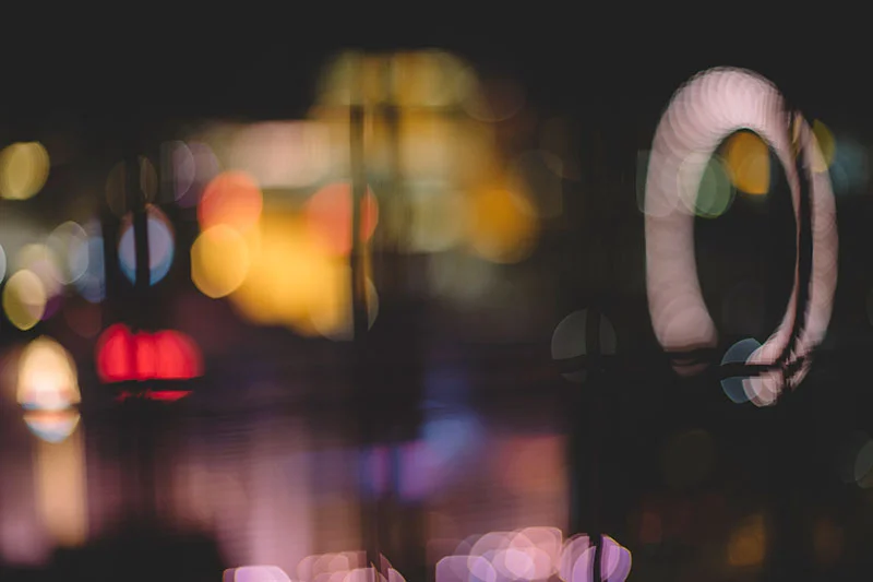 Rainbow bright: Las Vegas in bokeh