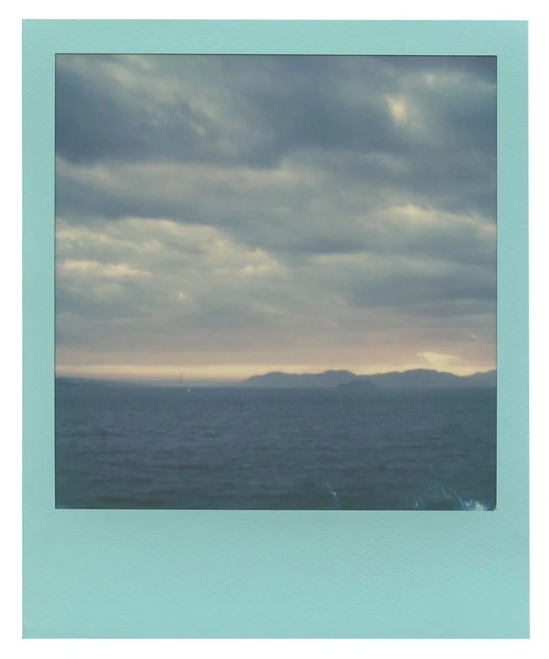 Polaroid 600 Film: San Francisco's Golden Gate Bridge from Treasure Island