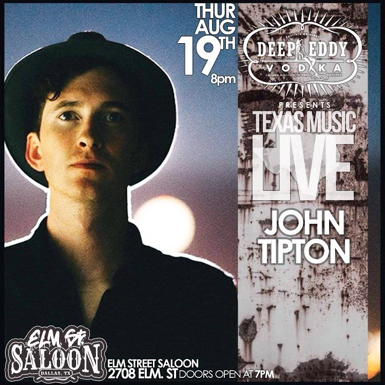 Drop by @elmstsaloon tonight to hear some live music by none other than John Tipton 🎶