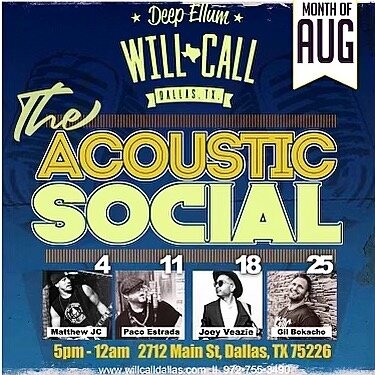 Your Wednesday will never be dull when you&rsquo;re at @willcallbar for their live music nights! 🎶