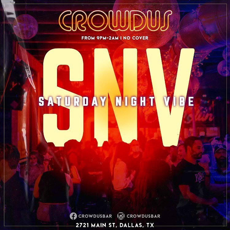 Spend your saturday night rockin on the dance floor at @crowdusbar 🤘