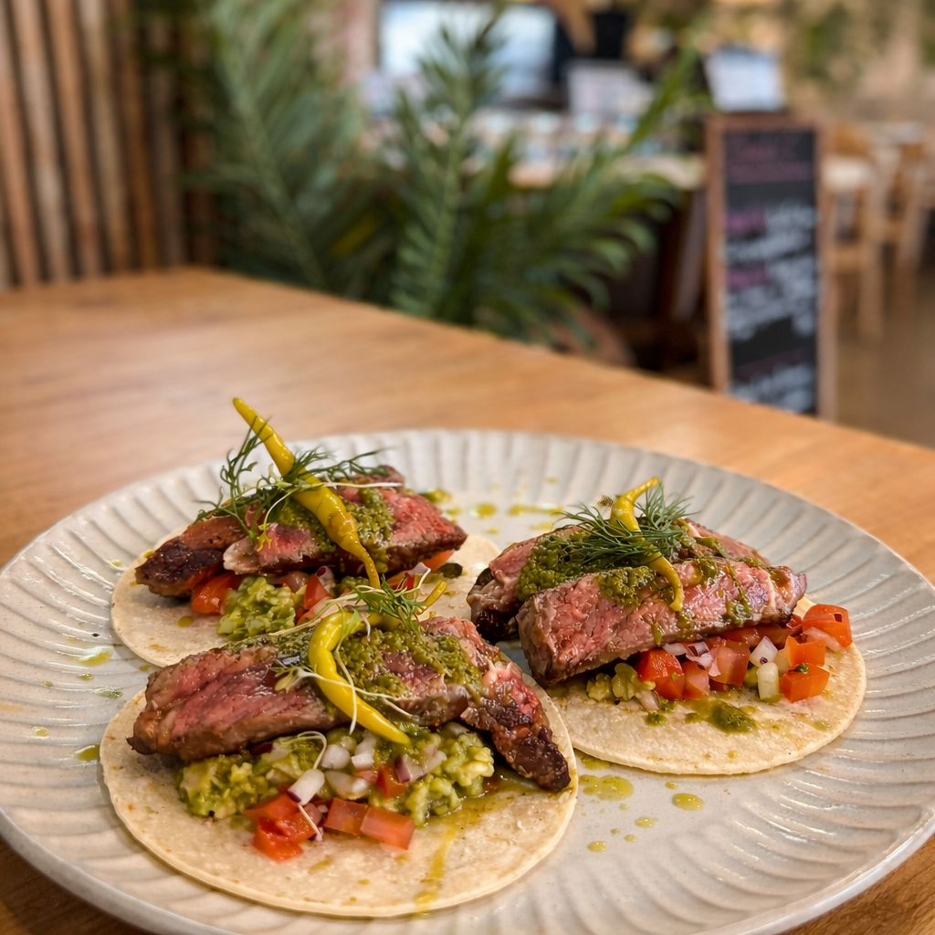 Steak tacos with chimichurri and guacamole.png