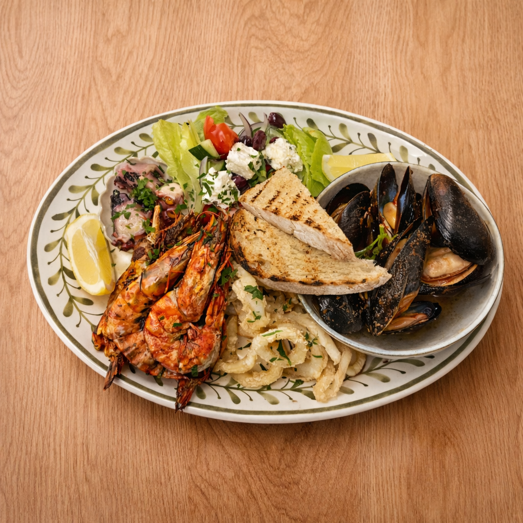 Mediterranean seafood platter feast.png