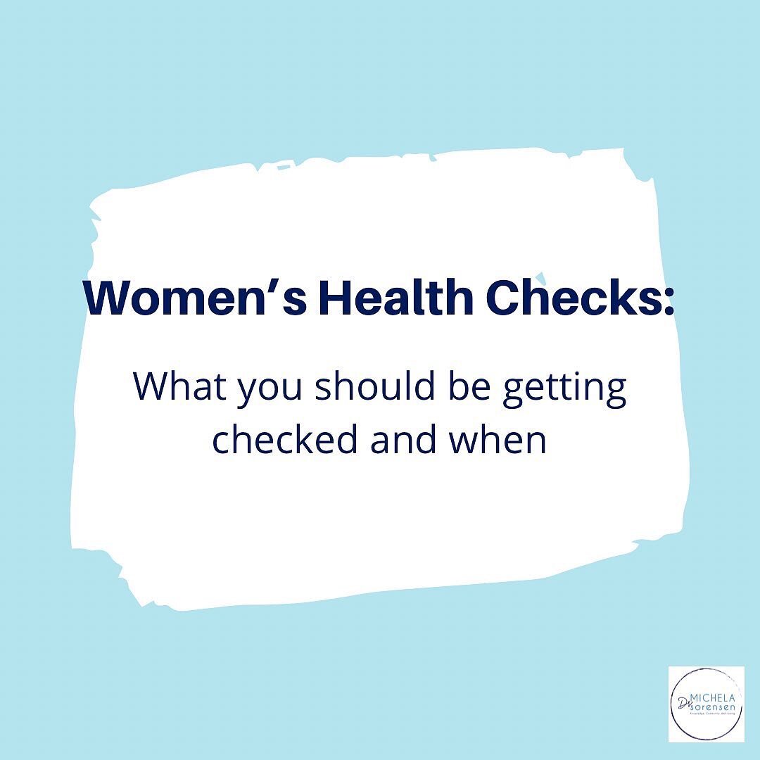 It&rsquo;s Women&rsquo;s Health Week I thought it&rsquo;s time to revisit what health checks us ladies should be getting and when.⁣
⁣
☝🏻Cervical screening (Smear tests)⁣
☝🏻Breast cancer screening ⁣
☝🏻Bone density checks⁣
☝🏻Bowel cancer screening⁣