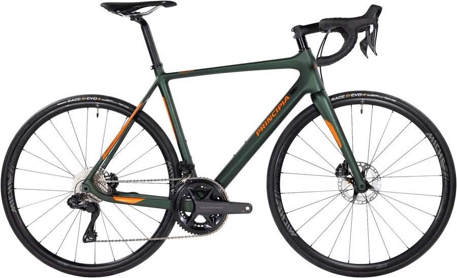 Principia Road Carbon Ultegra Di2 mat grøn