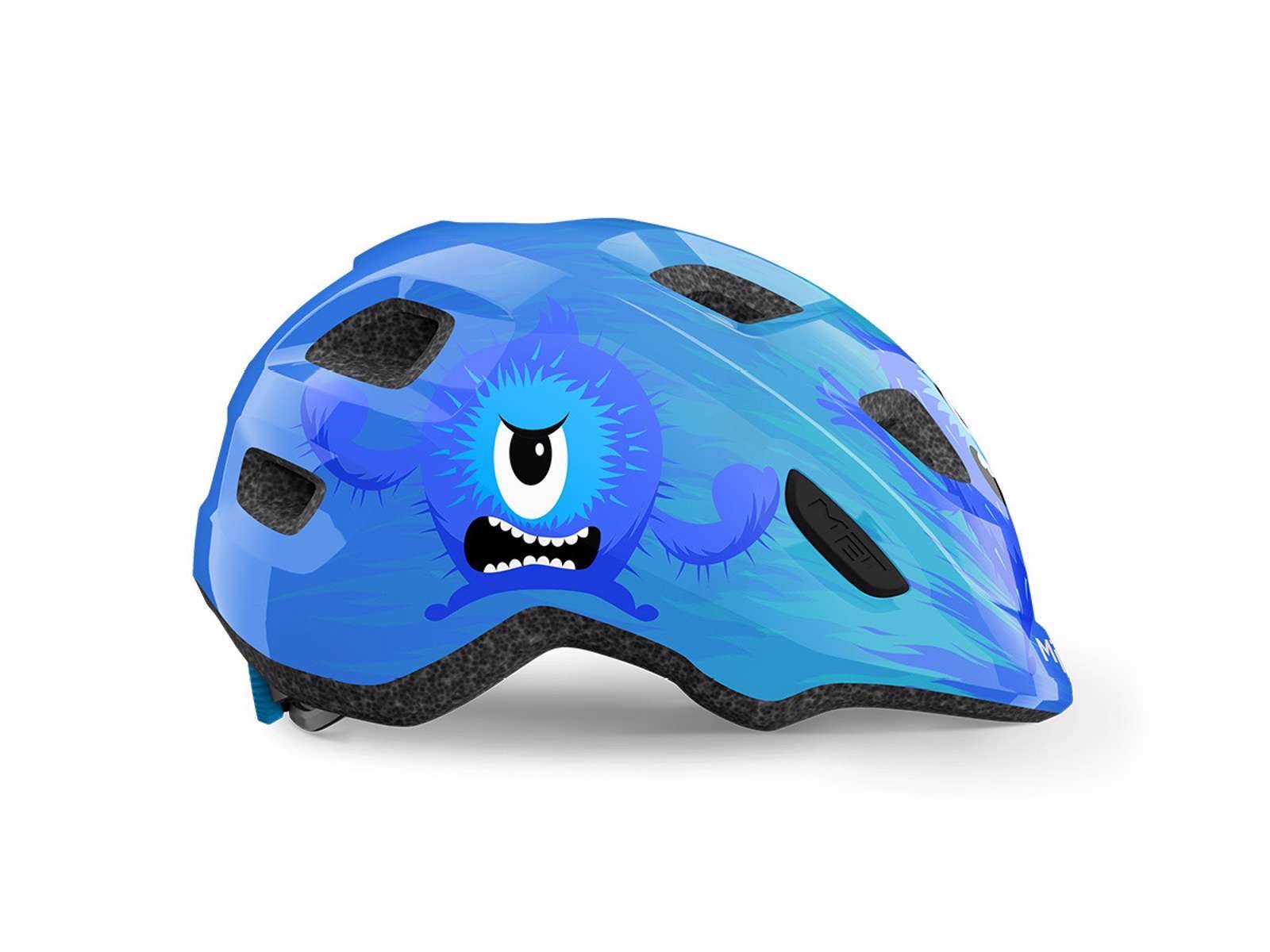 Met Hooray Børne cykelhjelm Blå Monster