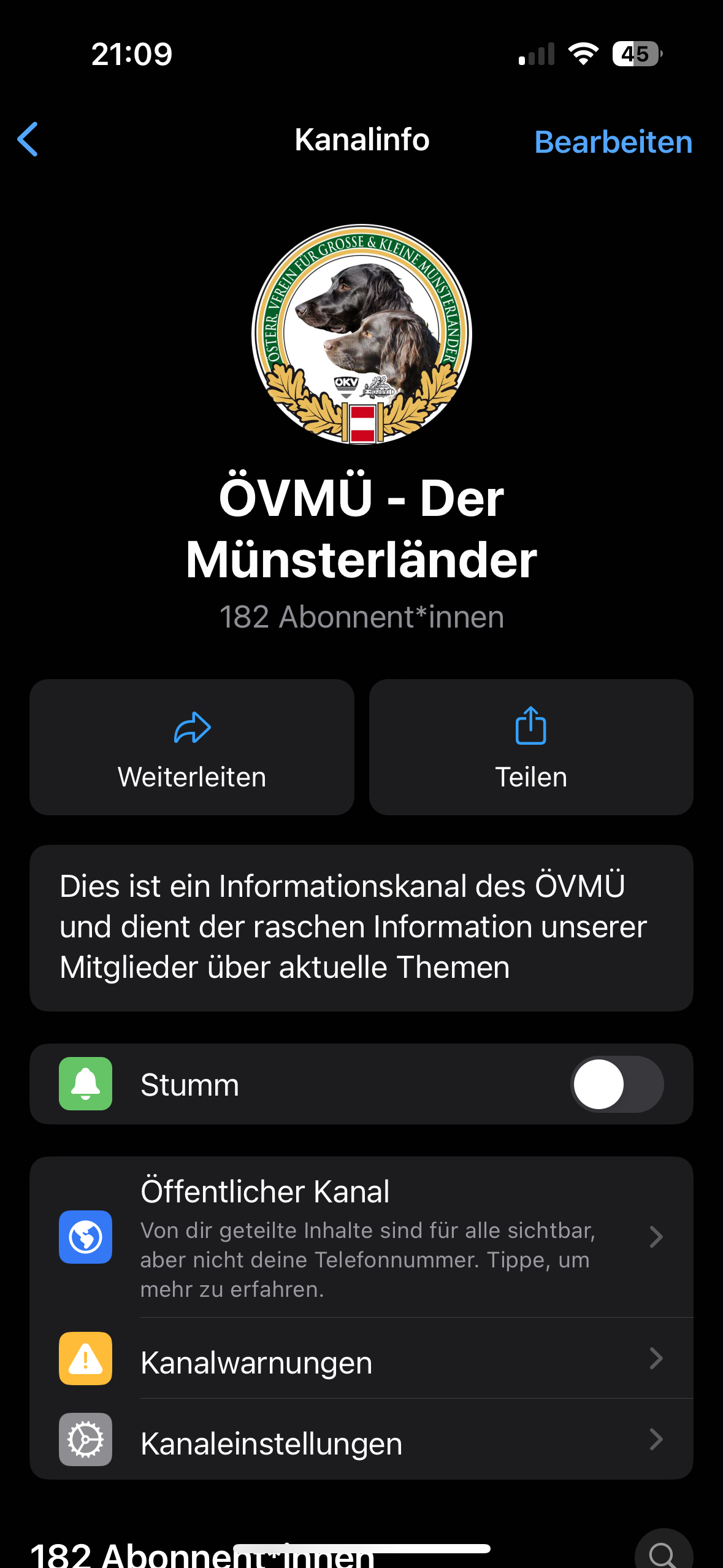Neuer ÖVMÜ - Whatsapp-Infokanal