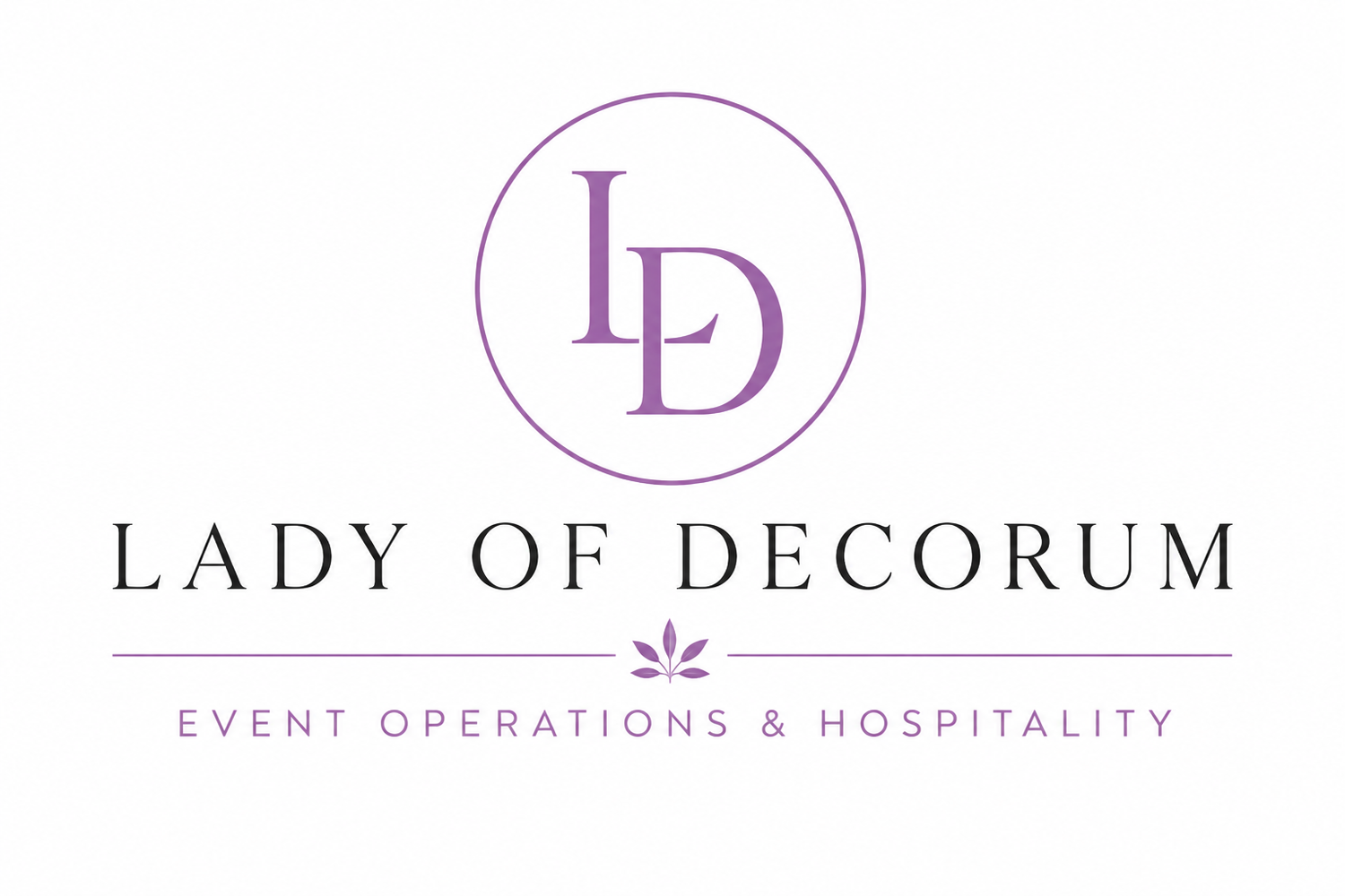Event Operations &amp; Hospitality | Lady of Decorum | Parker, CO
