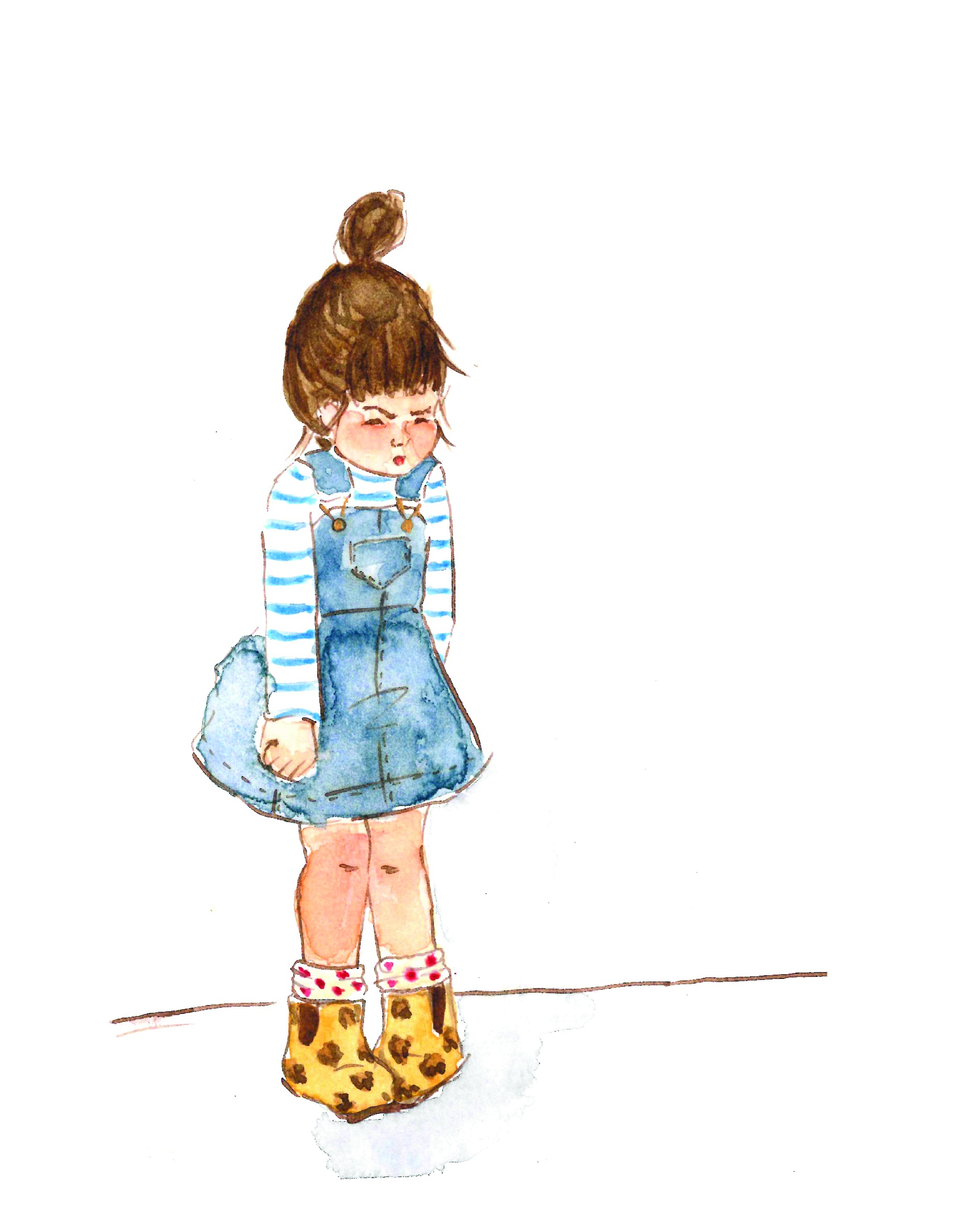 Ruby - Watercolour Character Illustration