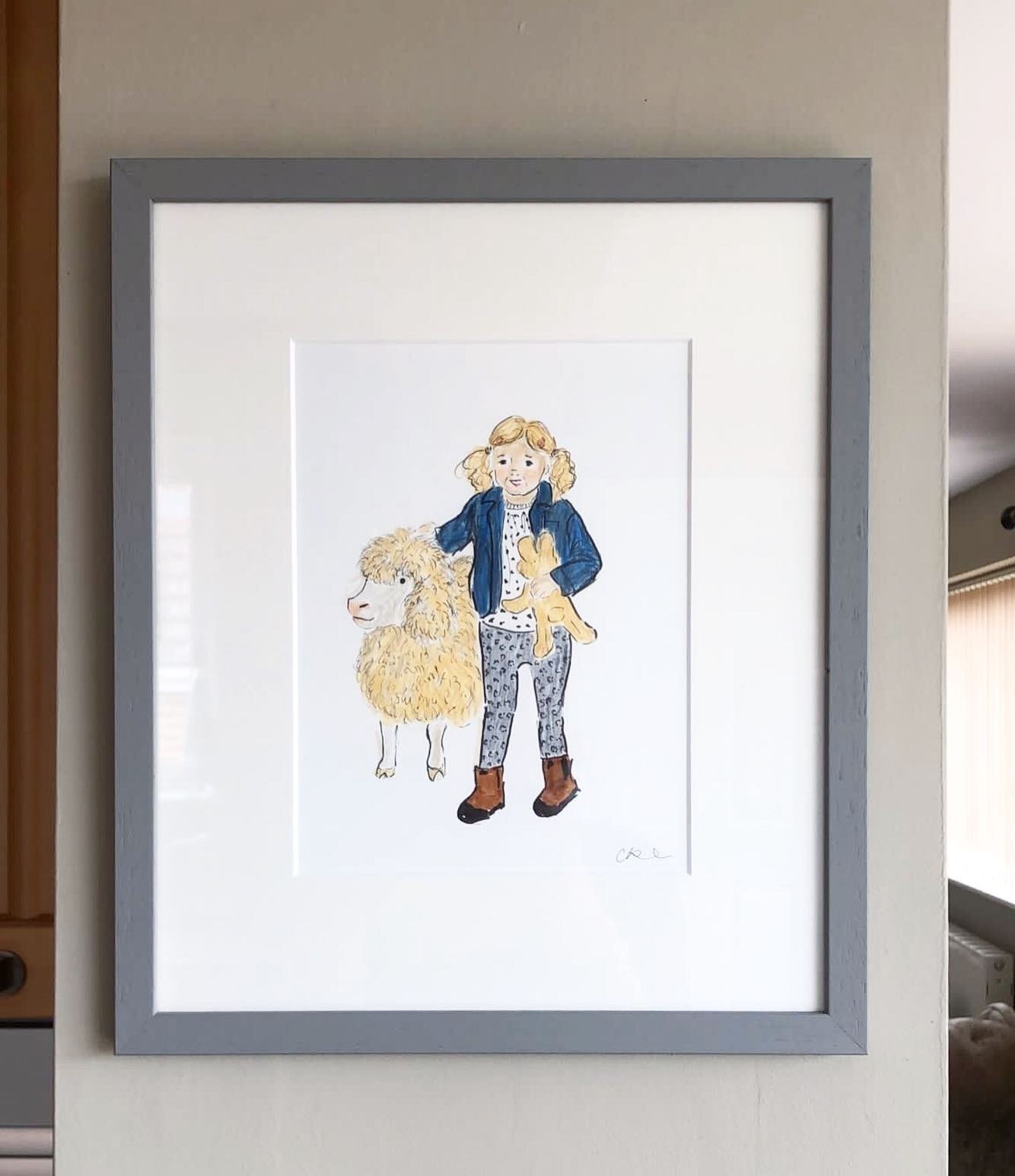 It&rsquo;s so lovely seeing my work in people&rsquo;s homes.

#wiltshireartist #portrait #childrenandnature #bespokemakers