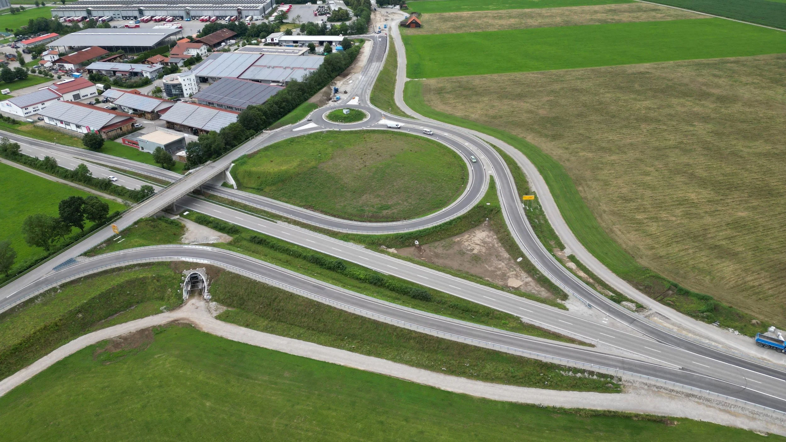 Anschluss der B16 an die B12 bei Marktoberdorf