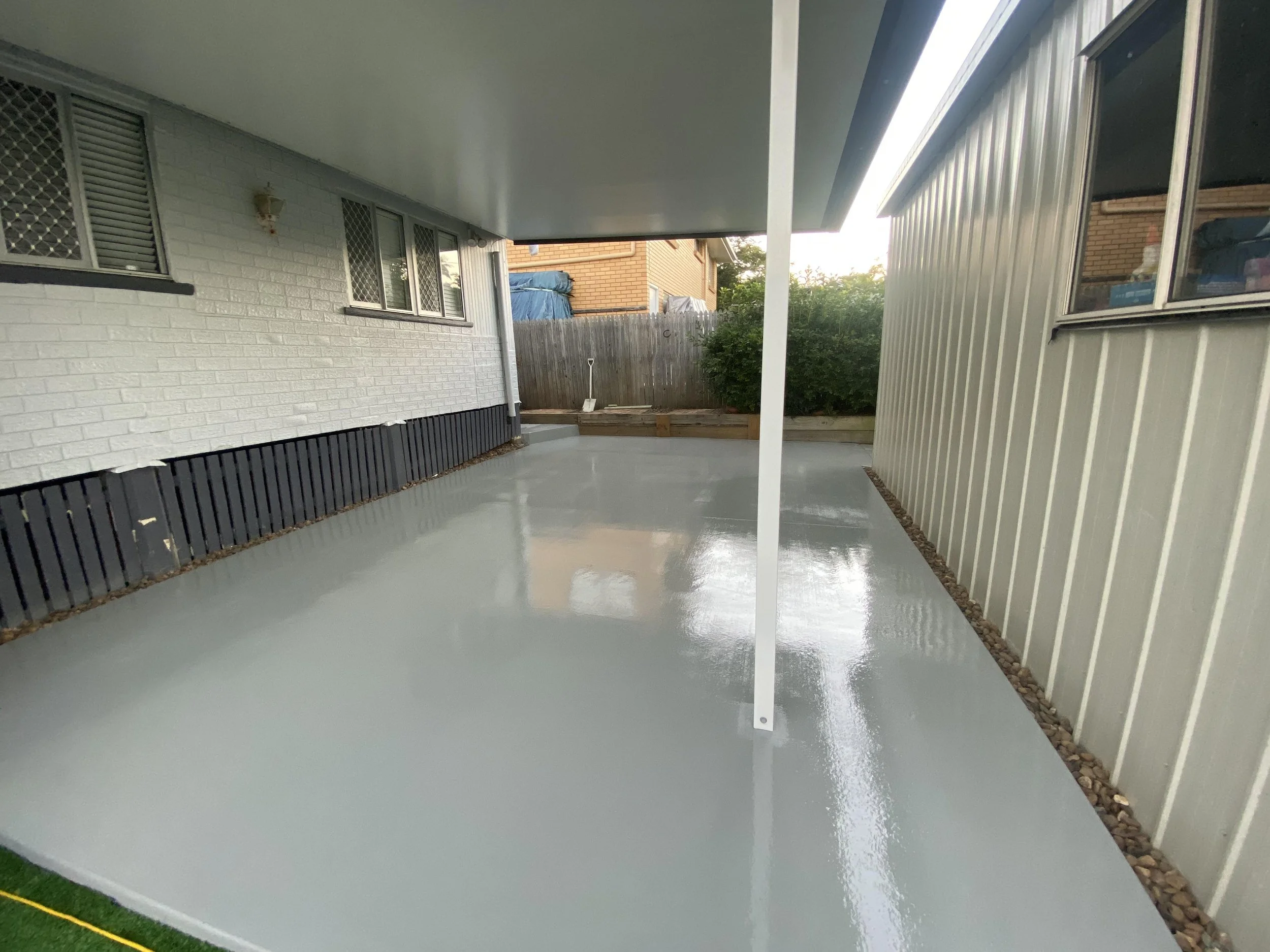 Concrete Patio Painted Floor 
