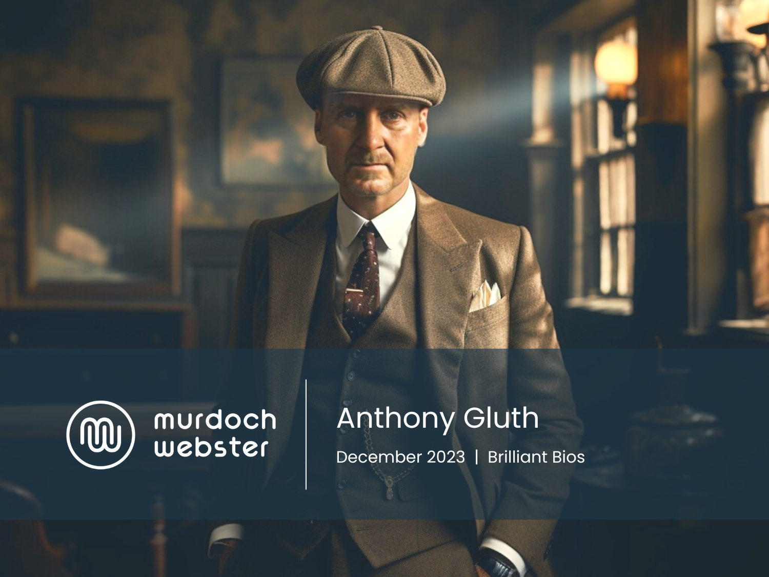 Presenting our Brilliant Bio for December, featuring Anthony Gluth!