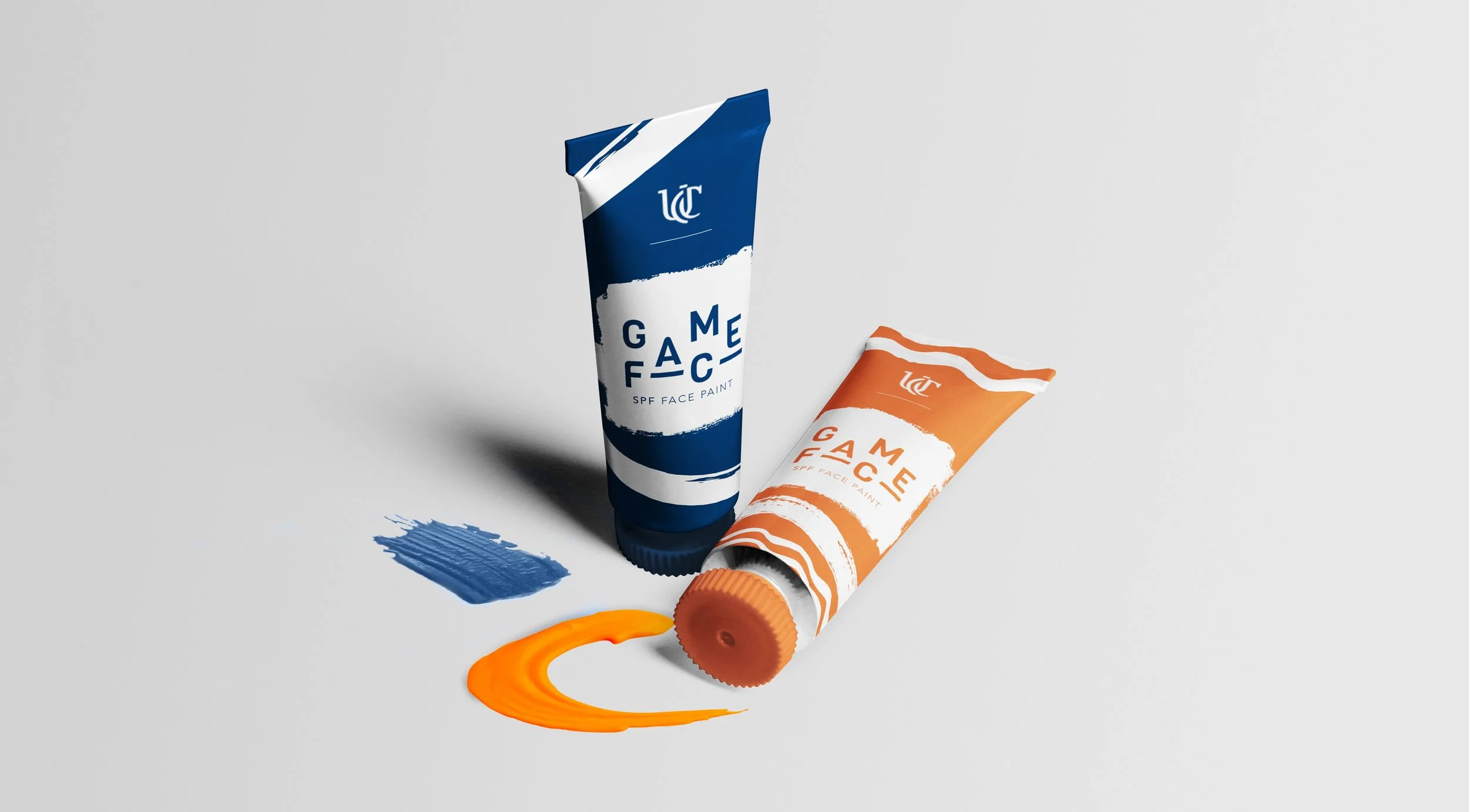SPF 50 face-paint packaging