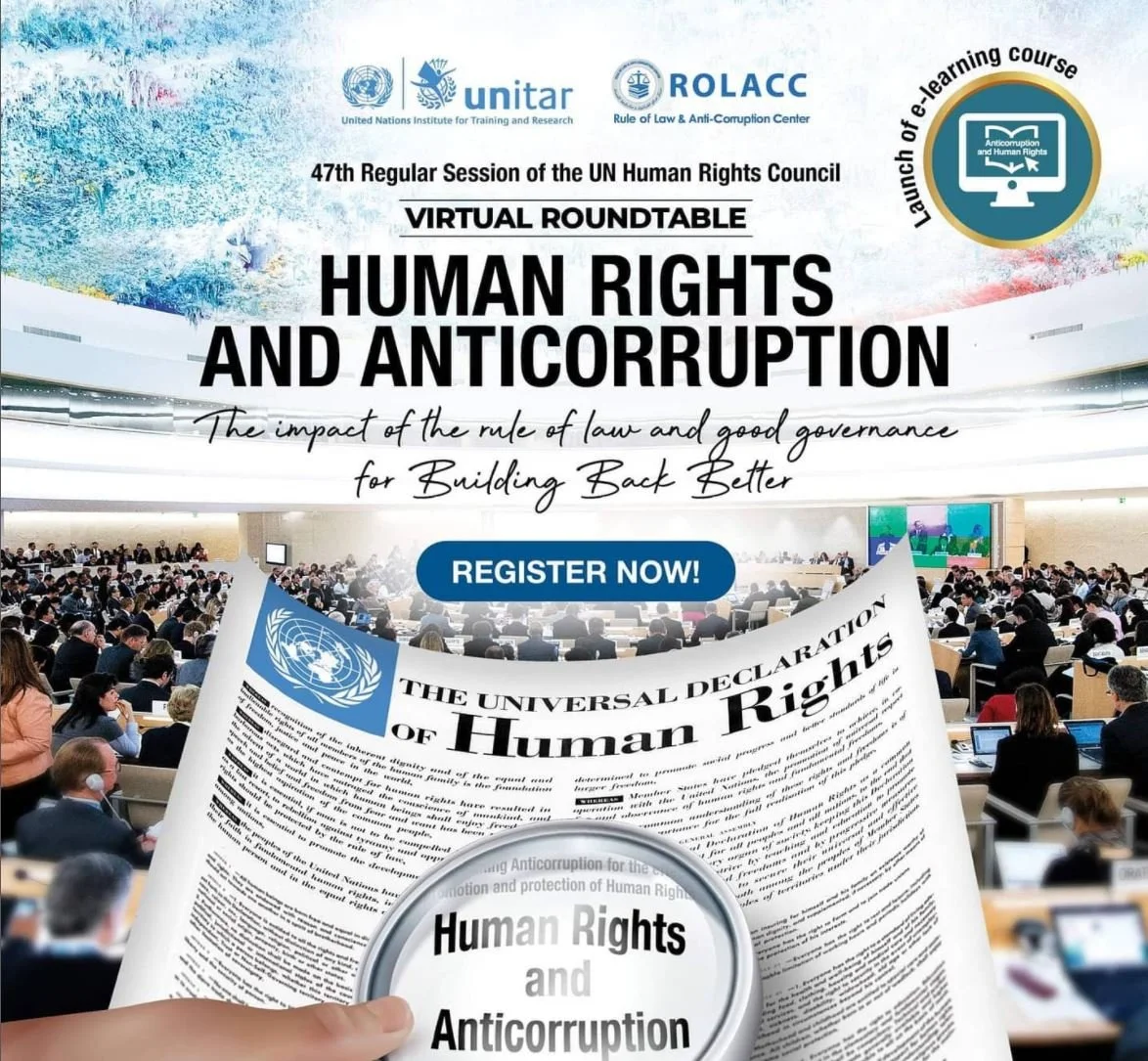 Virtual Roundtable on “Human Rights and Anticorruption: The impact of the rule of law and good governance for Building Back Better" 