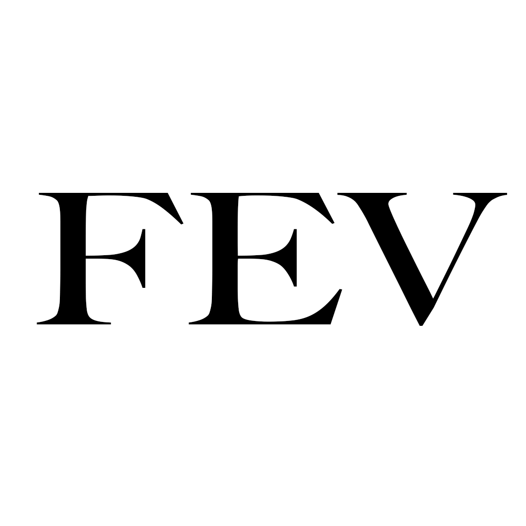The word "FEE" in large, black, serif font on a white background.