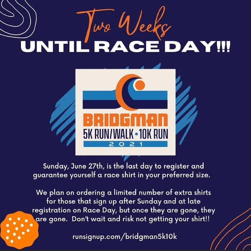 We are two weeks out from race day. If you haven&rsquo;t registered yet, tomorrow June 27th is the last day to register to guarantee a race shirt. Don&rsquo;t miss out on your chance to experience this fun local race