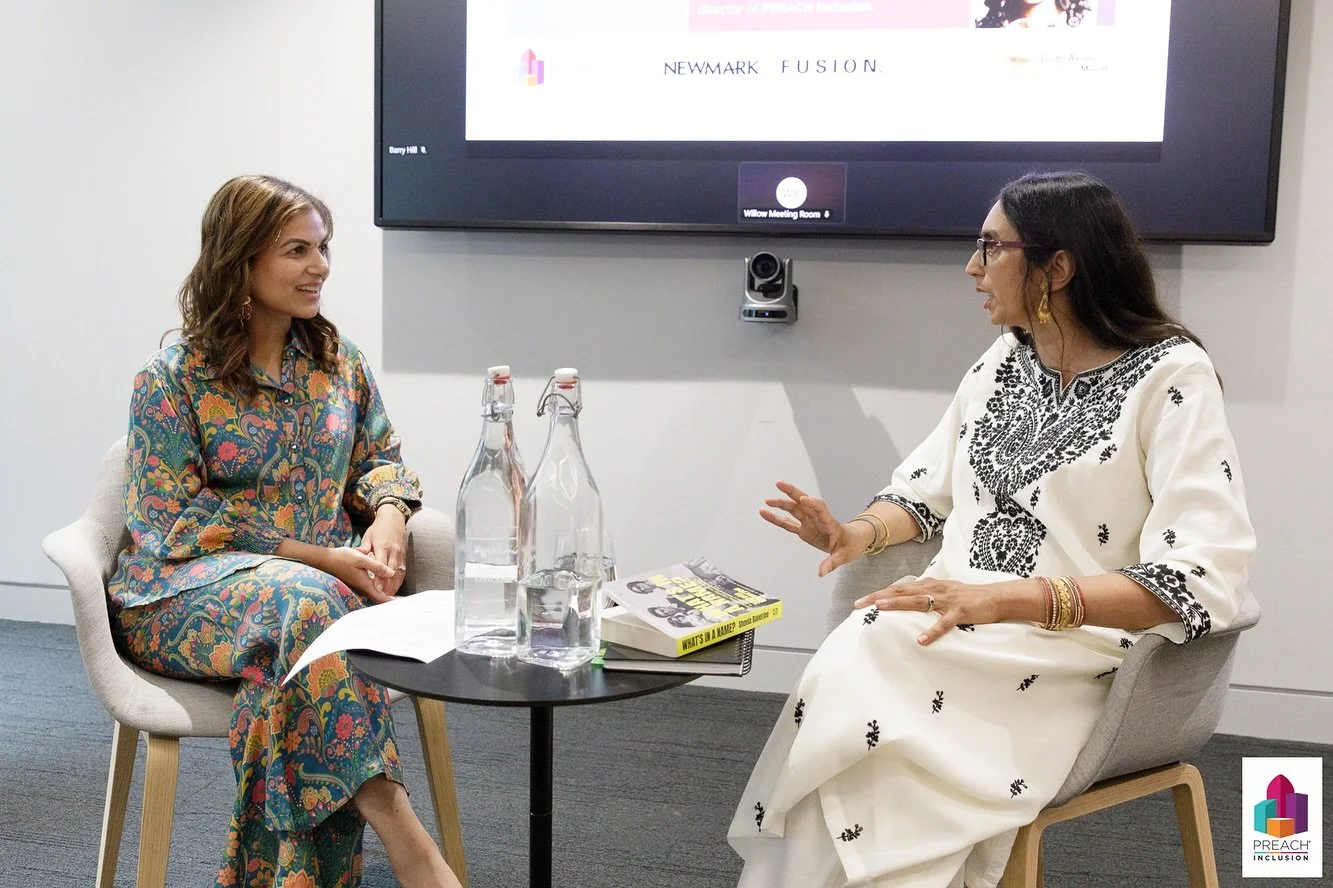 ✨ In conversation with… Sheela Banerjee ✨
An absolute pleasure to host our flagship @southasianheritagemonth_uk event this week, in partnership with Newmark UK. 
Priya sat down with Sheela Banerjee, author of ‘What’s In A Name?&r