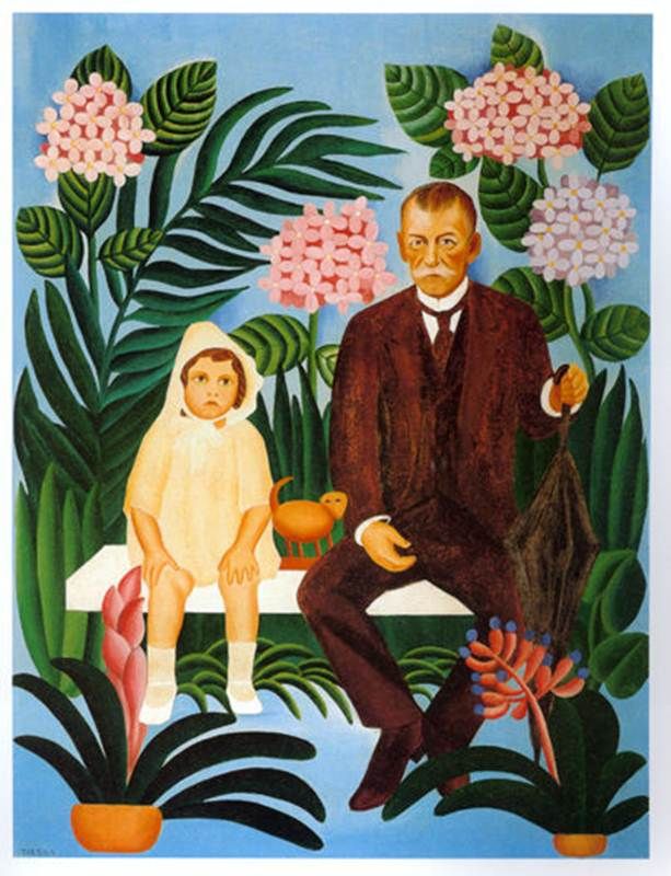 "Pastoral" (1927): cores lindas, história também. Um encontro entre o pai e o filho de Oswald de Andrade que nunca aconteceu
