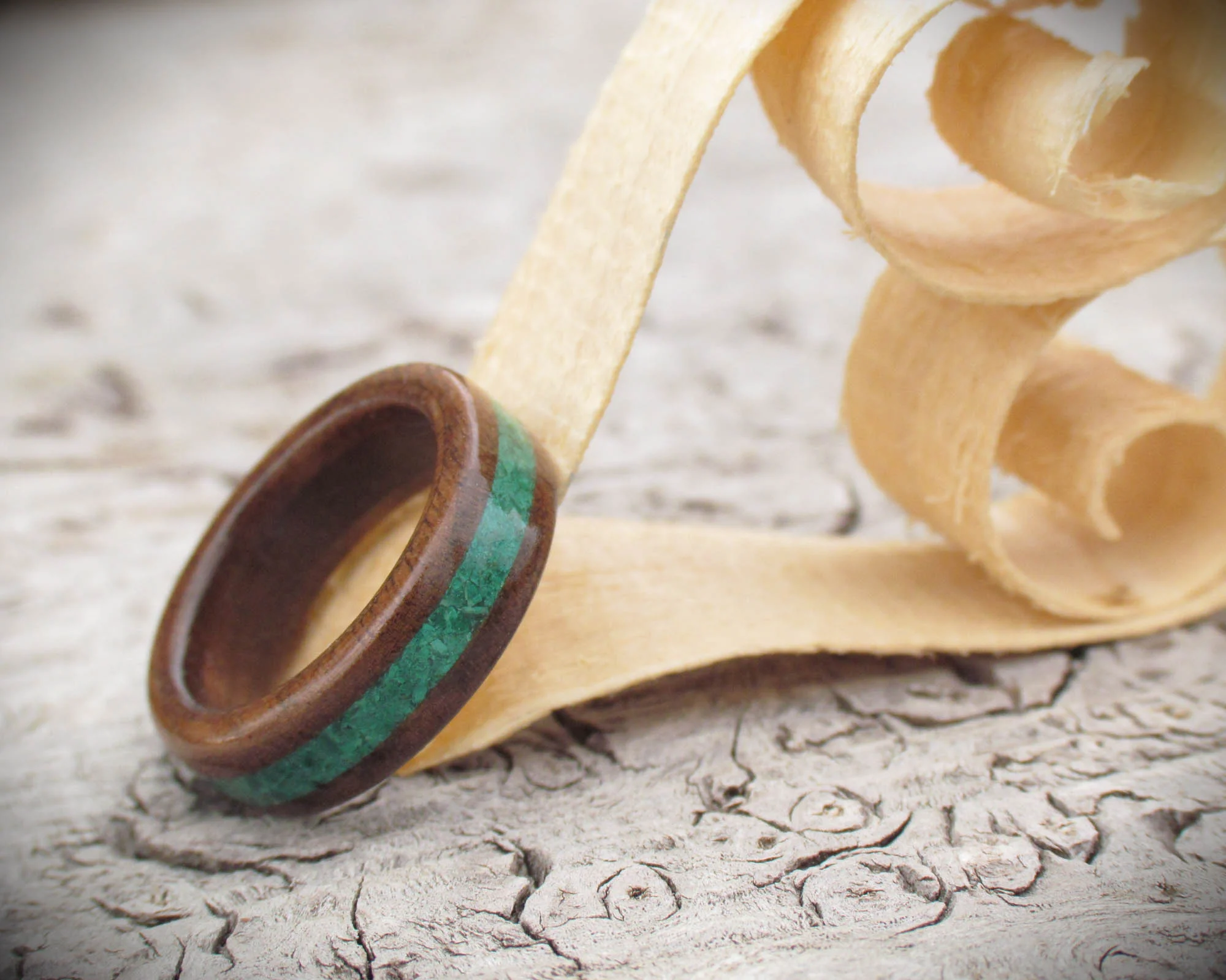 wooden ring perfect as a 5th wedding anniversary gift or as an eco responsible alternative wedding ring