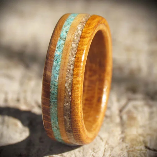 West Coast Wood Ring The Wood Hut - Beautifully Handcrafted Wooden Rings Jewellery And Gifts