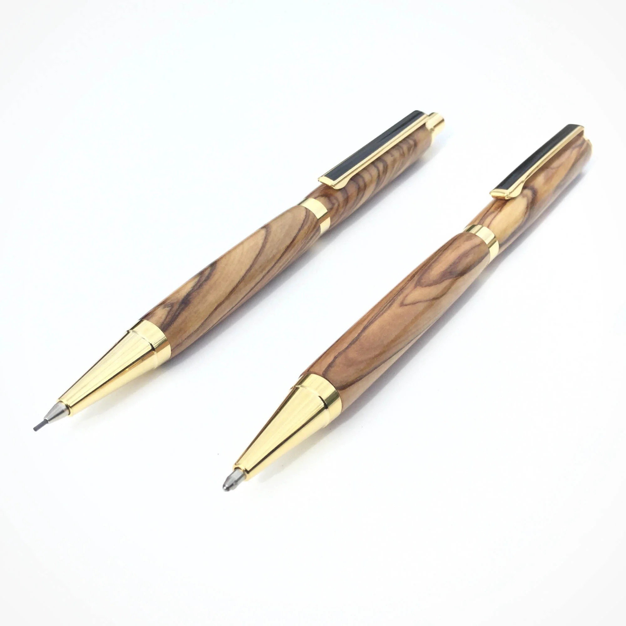 Wooden Pen And pencil Set From Natural Purple Wood — The Wood Hut