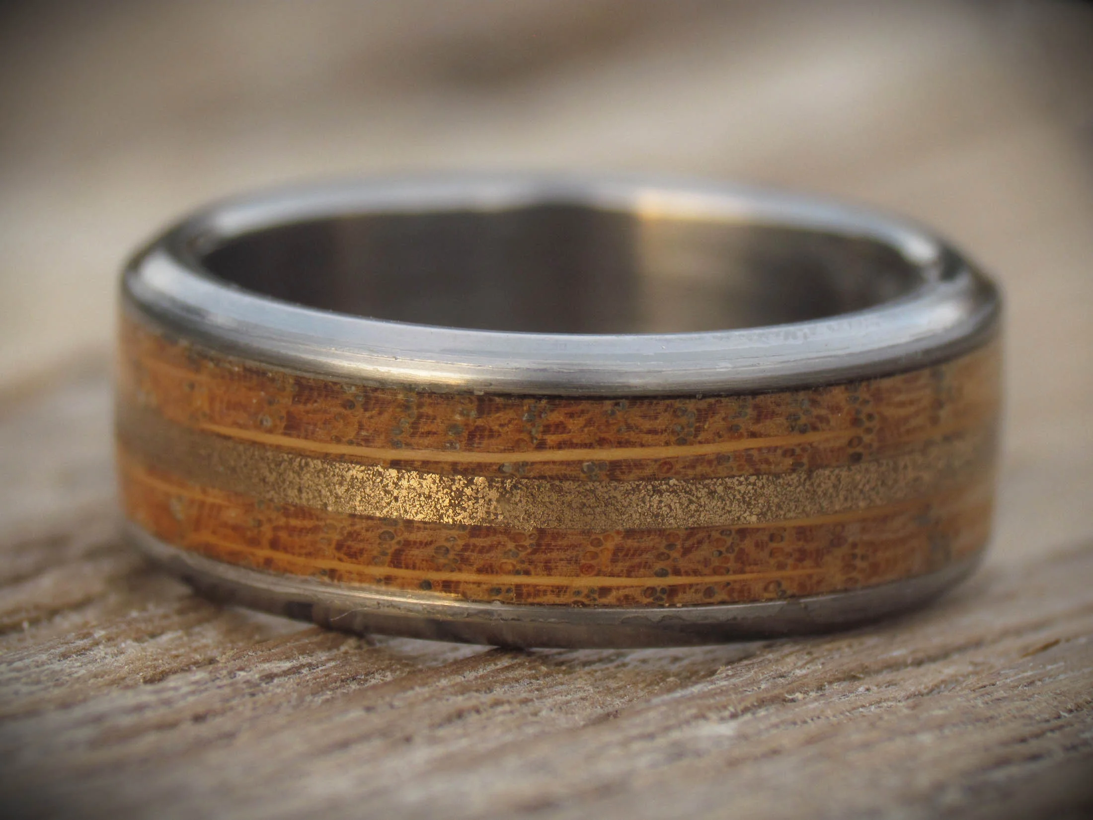 whisky Barrel wedding ring