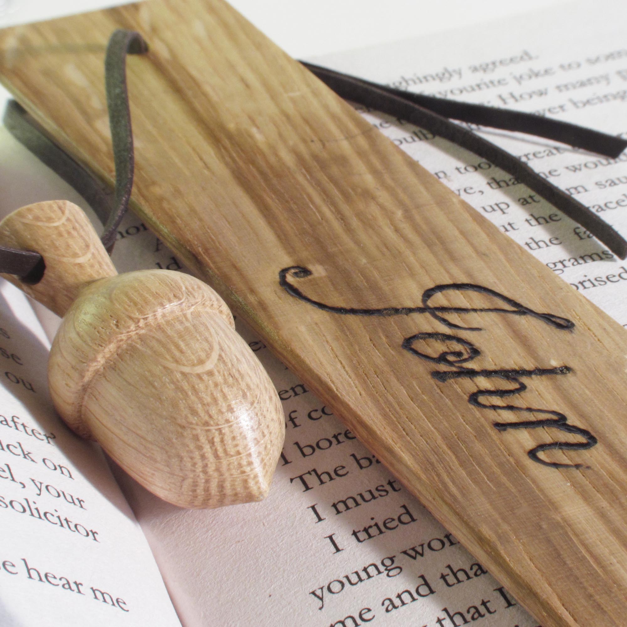 Bookmark made from wood