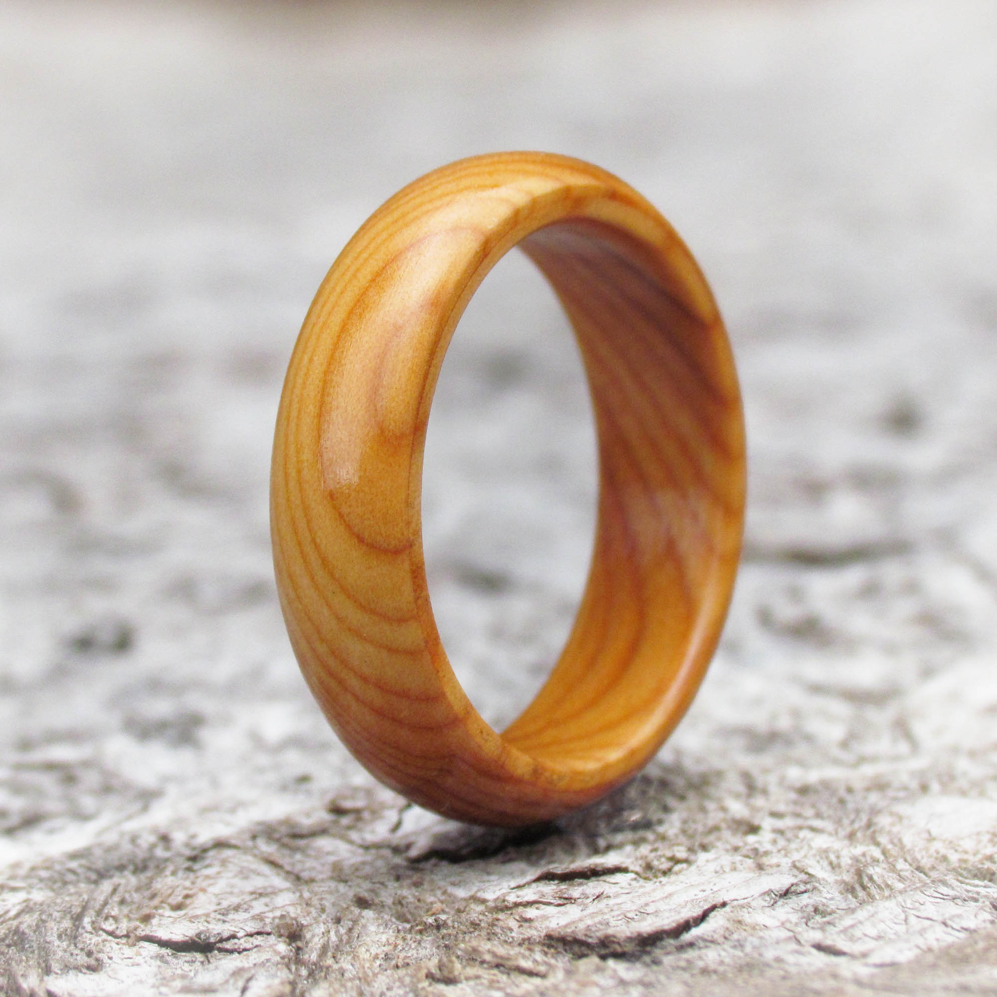 Yew Tree Wooden Ring