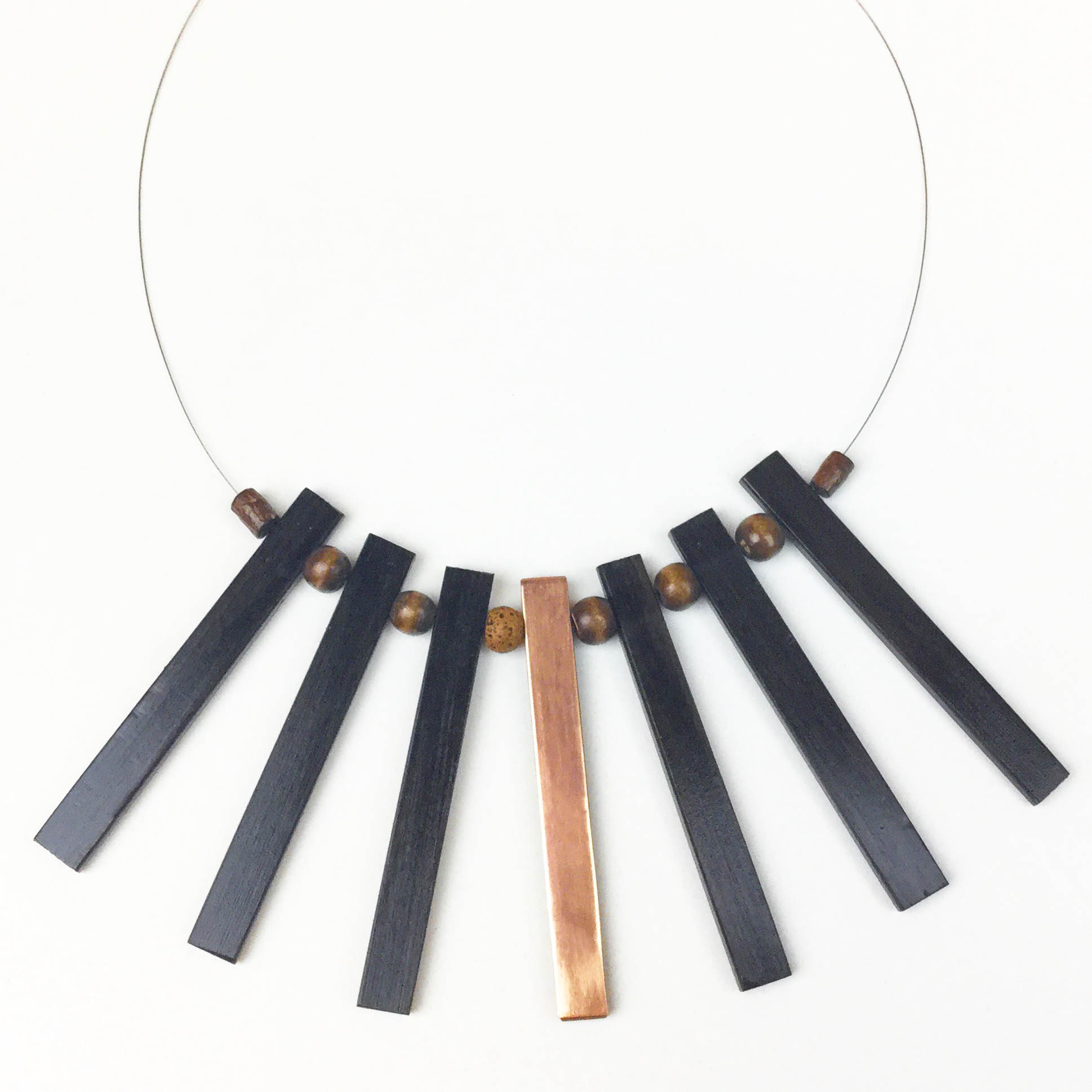 Copper And Ebony Necklace