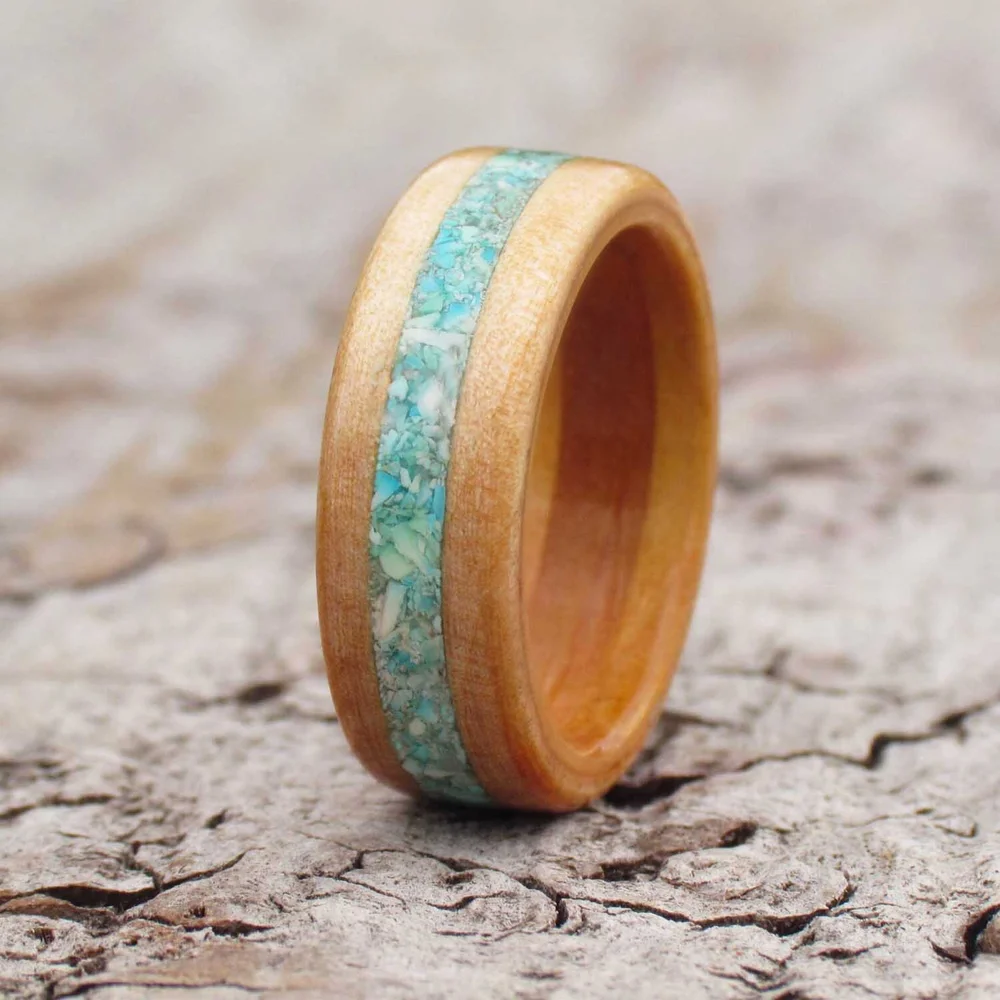 Silver Birch Tree Wooden Ring — The Wood Hut Beautifully