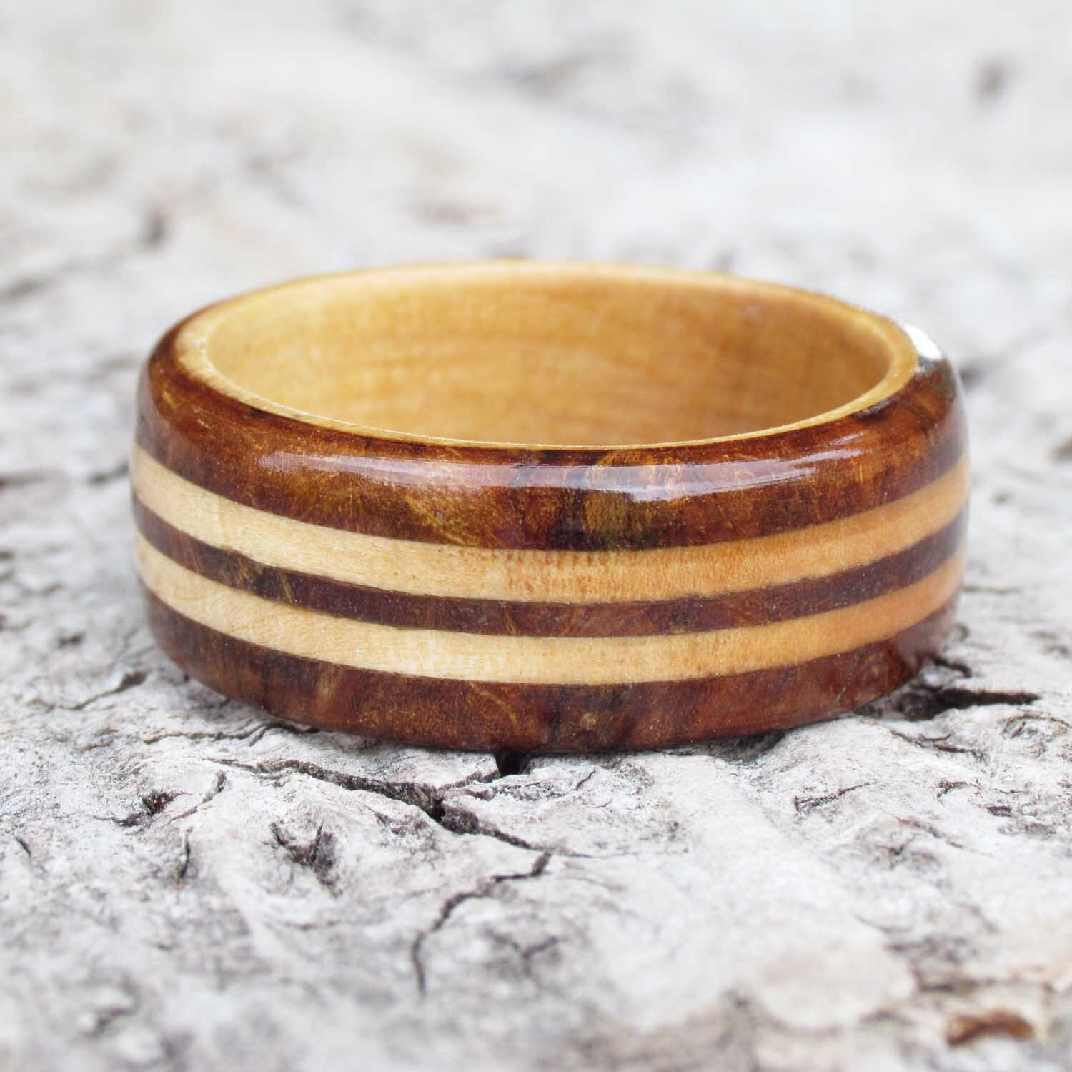 Rüster - Handmade Elm wood Wooden ring