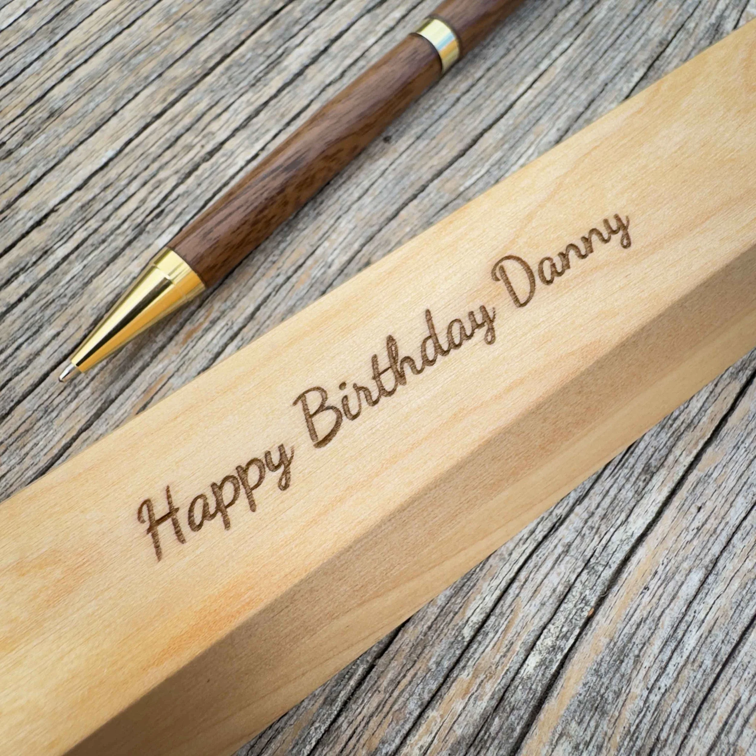 walnut pen with personalized box